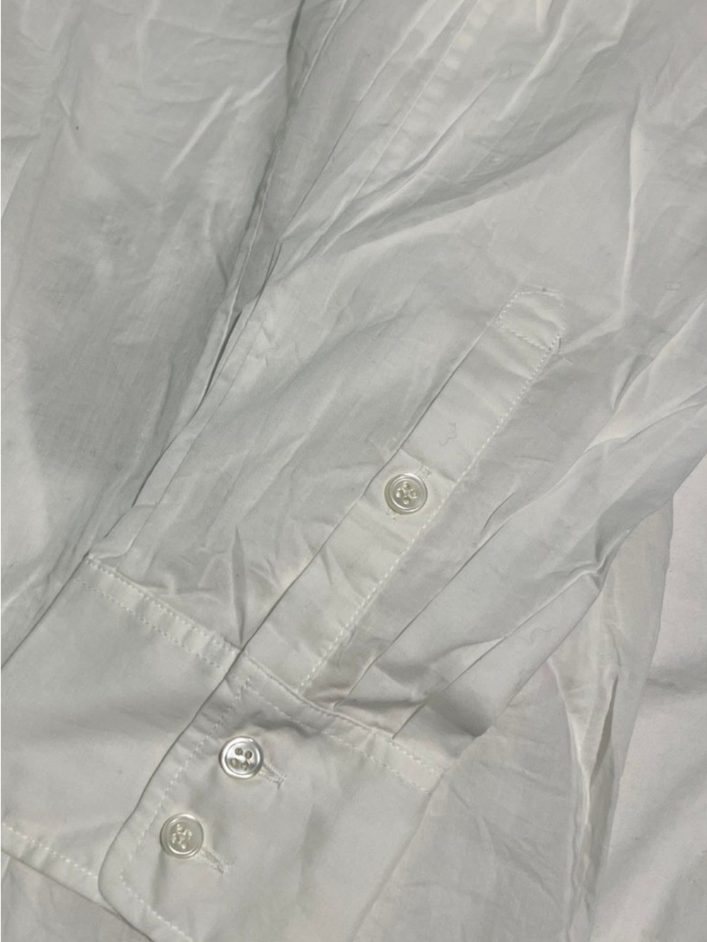 J. Crew White Ruffle Front Button-Down Blouse - Picture 3 of 4